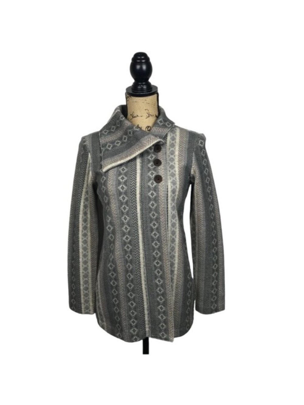 IBEX Reese Maya Wool Aztec Cardigan XS